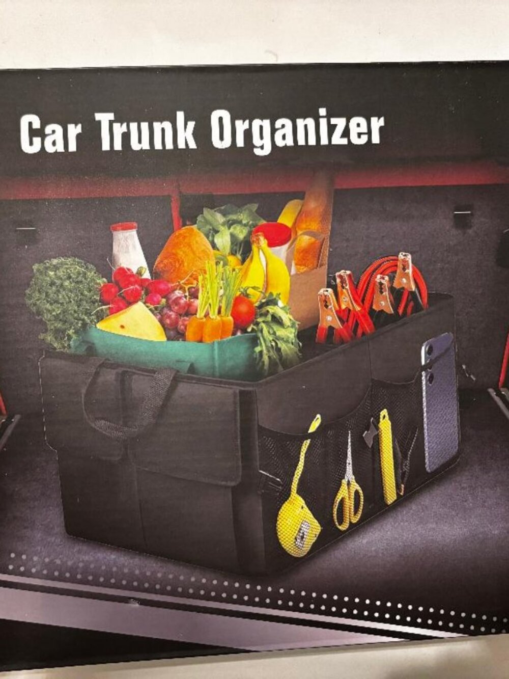 Winner's Circle Car Trunk Organizer Multi Compartment Collapsible Storage Unit